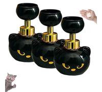 Distributeur de Savon Patte de Chat, Distributeur de Savon Empreinte de Patte de Chat, Flacon Pompe moussant en Forme de Patte de Chat Noir, pour Salle de Bain et Cuisine (3)