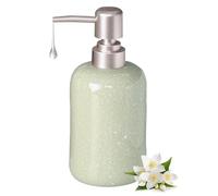 Distributeur De Savon, Pompe chromée de 14oz, liquide et lotion rechargeables, décor salle bain moderne, printemps(Green)