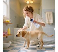 Distributeur de savon pour chien - Outil de lavage de shampoing, maillon solide gris, pompe lourde | Accessoire de nettoyage d'animaux pour l'école, le bureau, la maison, unité d'objet, équipement dor