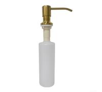 Distributeur de savon pour évier de cuisine - 300 ml - Peut contenir du shampooing, du nettoyant pour le corps et du savon liquide - Doré