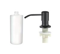 Distributeur de savon pour évier de cuisine - Bec rotatif à 360° avec pression manuelle | Pompe en acier inoxydable pour liquide vaisselle, lavage des mains et salle de bain | Bouteille de savon sous