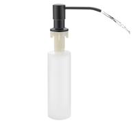 Distributeur de savon pour évier de cuisine | Support de vaisselle avec pompe à mousse | Distributeur de liquide vaisselle décoratif rechargeable en acier inoxydable pour salle de bain et toilettes