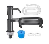 Distributeur de savon pour évier de cuisine, support d'éponge à pompe de comptoir, tube d'extension de 99,1 cm - Distributeur de savon pour évier, porte-éponge, tube d'extension de 99,1 cm pour lavage