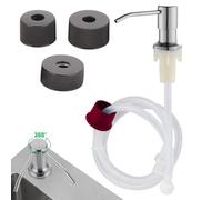 Distributeur de savon pour évier, pompe à savon avec tube d'extension, support décoratif en mousse pour le shampooing, la lotion pour les mains, le nettoyeur de vaisselle, pour cuisine, salle de bain