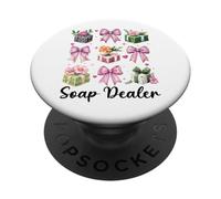 Distributeur de Savon pour Fabrication de Savon Fille Maman Coquette nœud PopSockets PopGrip Adhésif