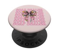 Distributeur de Savon pour Fabrication de Savon Fille Maman Coquette nœud PopSockets PopGrip Adhésif