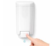 Distributeur de savon pour les mains en vrac, 1 L, grand distributeur de désinfectant, de lotion ou de savon mural pour bureaux commerciaux, distributeur de gel pour les mains en plastique avec design