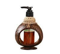 Distributeur de savon pour les mains Savon de noix de coco naturelle Distributeur de savon liquide de bain Countertop Distributeur de lotion pompe Shell Gel Douche bouteille Hôtel Split Kitchen Sink F