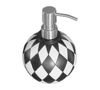 Distributeur de savon pour salle de bain - Distributeur de liquide | Bouteille de savon créative motif damier - pour salle de bain, cuisine, buanderie, bureau, hôtel, restaurant, clinique