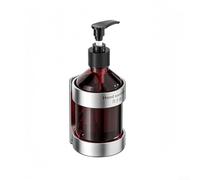 Distributeur de savon rechargeable à suspendre au mur pour vaisselle, liquide détergent, pompe facile à pousser, accessoire de salle de bain 19 x 7 x 19 cm (1 flacon)