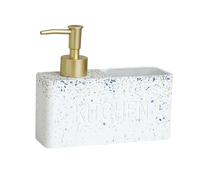 Distributeur de savon rechargeable moderne pour l'organisation de la cuisine, les mains, la nouvelle maison (marbre bleu)