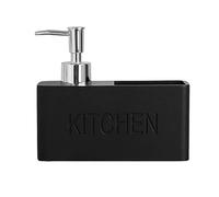 Distributeur de savon rechargeable moderne pour l'organisation de la cuisine, les mains, la nouvelle maison (Nero)