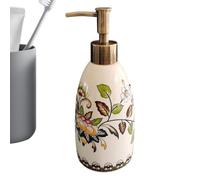 Distributeur de Savon Salle de Bain Contenant céramique esthétique Vintage | Distributeur Savon Mains Cuisine Déco Salle de Bain Pour maison cuisine douche évier shampooing lotion gel B