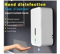 Distributeur de savon sans contact 1500ml nettoyant pour les mains à capteur pulvérisation mural automatique G