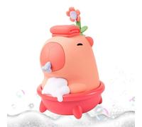 Distributeur de savon sans contact - Pompe à capteur automatique avec style capibara et niveaux de sortie de liquide réglables, distributeur hygiénique pratique pour savon, shampooing et lessive