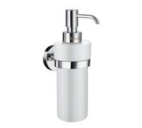 Distributeur de savon Smedbo Home - 200ml - modèle mural - chrome/porcelaine HK369P
