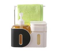 Distributeur de savon, solution hygiénique pour lavage des mains, 17 x 10,6 x 16,8 cm, distributeur automatique de savon moussant, nettoyant liquide à presser, système de recharge adaptable, pour