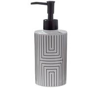 Distributeur De Savon - SPIRELLA - Graphic - En Polyrésine - 360ml - Noir et blanc