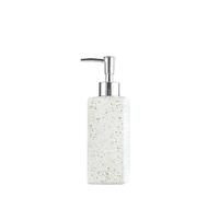 Distributeur de Savon Vide en Verre pour Salle de Bain, Flacon de Lotion rectangulaire Multicolore, Disponible pour Salle de Bain, Cuisine, Maison (Beige)