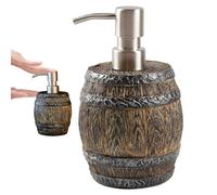 Distributeur de savon vintage - Bouteille de lotion de style tonneau, 400 ml avec récipient rechargeable élégant | Distributeur de pompe durable élégant pour rangement de comptoirs d'évier Décor