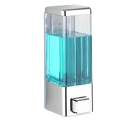 Distributeur de savon WENKO Istres chromé 320 ml mural en plastique automatique design moderne pour salle de bain distributeur de