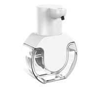 Distributeur de Savonnette Mousse Automatique Mural Table 430ml Blanc | ABS Rechargeable, Ipx5 Dc-5v 1,5 W, 4 Niveaux Réglables, Usage Domestique