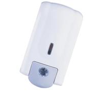 Distributeur de Savonnette Mural Blanc en Plastique Abs, 1000ml, Manuel | Opération Main, Usage Salle de Bain et Évier, et Liquide Vaisselle
