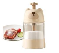 Distributeur de sel, 0,2 g en verre doseur avec couvercle, bocal d'assaisonnement quantitatif, bouteille en verre pour sucre, poivre, pâtisserie, pique-nique, barbecue, cuisine, restauration, voyage