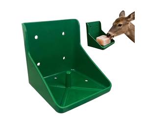 Distributeur de sel pour animaux - Support en métal résistant, complément alimentaire pour bétail, chèvres, moutons et cerfs | Idéal pour les entreprises agricoles, les pâturages, les élevages en