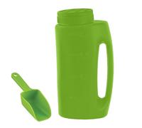 Distributeur de sel pour neige - Manuel de 2 l - Avec pelle - Distributeur de glace - Shaker résistant aux intempéries - Pour la fonte de la glace, l'engrais de pelouse, recharge