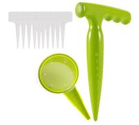 Distributeur de Semis de Jardin en Plastique Vert, Outil Pratique Compact | Kit Jardinier, Accessoires Jardinage Extérieur, Format Portable pour Semis