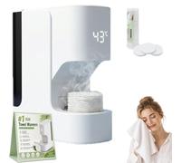 Distributeur de Serviettes Chaudes for Le Visage, avec Chauffage en 5 Secondes jusqu'à 55 °C (131 °F), for Salle de Bain Spa et Chauffe-Serviettes Domestique(Towel Warmers+20 PCS Towels)