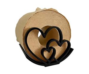 Distributeur de serviettes en moderne en forme de cœur | Porte-rouleau de papier essuie-tout pour maison de ferme, salle de bain, toilettes, bar, appartement, camping-car
