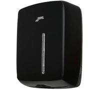 Distributeur de serviettes - JOFEL - Zig-Zag - Noir - 50% ABS recyclé - Sécurisé avec serrure