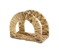 Distributeur de serviettes | Porte-serviettes | Support de table | Jacinthe d'eau et fer respectueux de l'environnement 18 x 9 x 13 cm Texture naturelle pour cuisines et