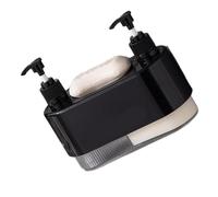 Distributeur de shampooing à pression pour salle de bain cuisine sans trous Installation Transparent Design durable Support mural