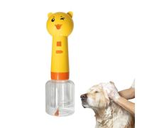 Distributeur de shampooing pour chien - ABS 8,9 x 27,8 cm 350 ml | Distributeur de savon électrique en mousse en forme d'ours | Pompe automatique de bain pour animal de compagnie pour chat, chien