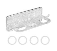 Distributeur de shampooing - Support de rangement sans perçage - Support mural pour savon liquide - Pour articles de toilette, bagues, bijoux, boucles d'oreilles, maison, cuisine, salle de bain