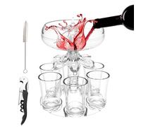 Distributeur de shots pour alcool, 6 verseurs de shots | Distributeur de pour verseur d'alcool - de liquide réglable, séparateur de liquide de tasses, distributeur de liqueur, outil