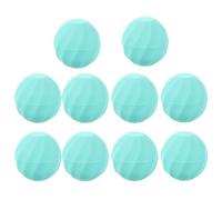 Distributeur de Soin pour Lèvres Rechargeable en Plastique Bleu 10 Pièces | Forme Œuf Arrondie, Léger et Facile à Remplir, Format Voyage, Lot de Dix Contenants