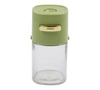 Distributeur de sucre de précision en verre avec bouton doseur de 0,5 g - Récipient hermétique pour farine, sel, cacao - Accessoire de cuisine résistant à l'humidité - Capacité de 34 tasses (vert)