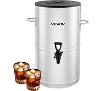 Distributeur de thé glacé VEVOR Distributeur de boissons en acier inoxydable 304 15 L avec robinet & poignée, convient pour les boissons chaudes et froides, pour le thé glacé, le café, l'eau dans les 