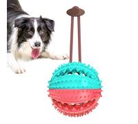 Distributeur de traitement de jouets pour chiens, jouets à mâcher pour chiens - Chiot doux résistant à la morsure Chargeur lent - Chiot de brosse à dents à corde d'alimentation pour