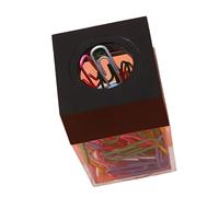 Distributeur de Trombones de Bureau Transparent avec Adsorption Magnétique et Style Vibrant, Parfait pour un Rangement et une Organisation Efficaces dans N'importe Quel Espace de Travail