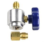 Distributeur de vanne de robinet R134A - Design auto-scellant avec filetage ACME 1/2 16 et convertisseur AD01 pour tuyau de charge CA 1/4 SAE femelle