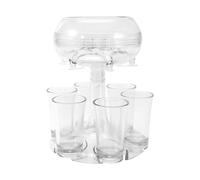 Distributeur de verres à liqueur en acrylique, distributeur de vin en acrylique imitation verre | Bec verseur en imitation verre, séparateur de liquide avec bouchon pour cocktail, vin, jus, bière