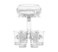 Distributeur De Vin - Acrylique, 11,42 X 11,42 X 1,8 Pouces Distributeur E Verres Shot 8 Modes D'éclairage | Support À 6 Verres À Alcool En Forme De Champignon, Casier ÀVin Pour Bar, Fête, Maison