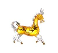 Distributeur de vin， Carafe à Whisky du Zodiaque Chinois Bouteille de Vin en Forme de Cheval de Dragon Oriental 1200 ML Récipient en Verre Transparent Animal créatif for Liqueur Tequila Brandy