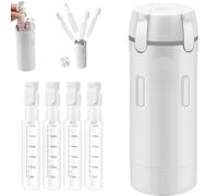 Distributeur de Voyage 4 en 1, Flacon Distributeur de Voyage 4 en 1, Ensemble de flacons distributeurs de voyage 4 en 1, Rechargeables, Kit Voyage Produit Toilette Anti-Fuite, Avec étiquette (M2)