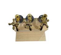 Distributeur de whisky en bois en forme de robinet pour cocktails et boissons à bière - Diffuseur de tuyau - Accessoires de bar - Cadeau de fête des pères - Style 3